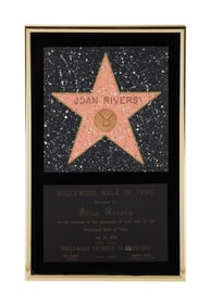 Joan Rivers | Hollywood Walk of Fame Display