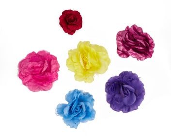 Joan Rivers | Brightly Colored Flower Brooches