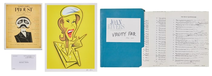Joan Rivers | Vanity Fair "Proust Questionnaire" Answer Drafts and Portrait