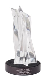 Joan Rivers | 2009 QStar "Celebrity Apprentice / QVC Product Concept of the Year" Steuben Award