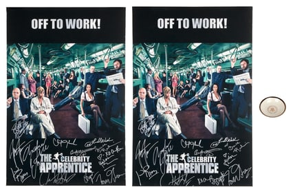 Joan Rivers | Cast-Signed "Celebrity Apprentice" Rolled Posters and Donald Trump Trinket Dish
