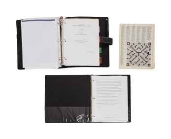 Joan Rivers | "A Work In Progress by a Life in Progress" Script Materials and Filled Out Crossword