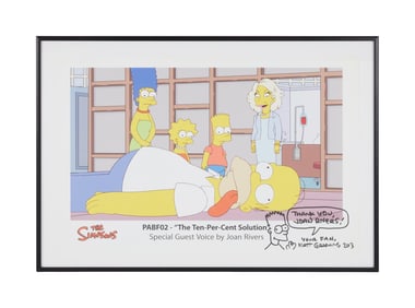 Joan Rivers | Matt Groening-Inscribed "Simpsons" Print Featuring Joan Rivers