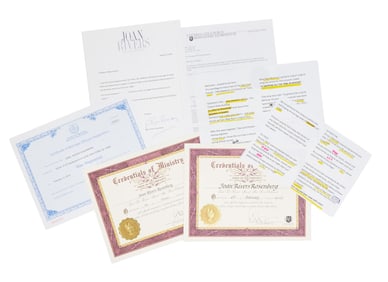 Joan Rivers | Minister and Wedding Officiant Credentials and Gay Wedding Speech