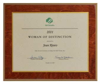 Joan Rivers | 2001 Girl Scouts "Woman of Distinction" Award