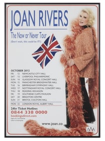 Joan Rivers | 2012 "Now Or Never Tour" Framed Poster