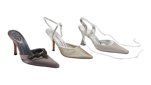 Joan Rivers | Three Pairs of Silver Heels