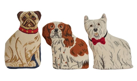Joan Rivers | Three Dog Pillow Door Stops Seen In "A Piece of Work" with Book