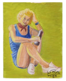 Joan Rivers | Signed Painting of a Woman by Rivers