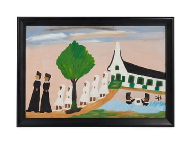 Joan Rivers | 20th C. Clementine Hunter "Baptism" Painting