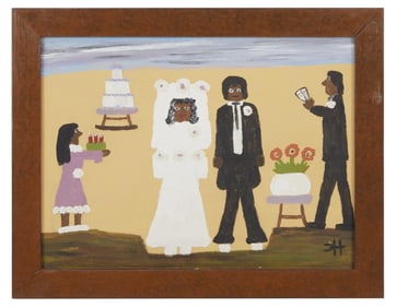 Joan Rivers | 20th C. Clementine Hunter, "Wedding" Painting