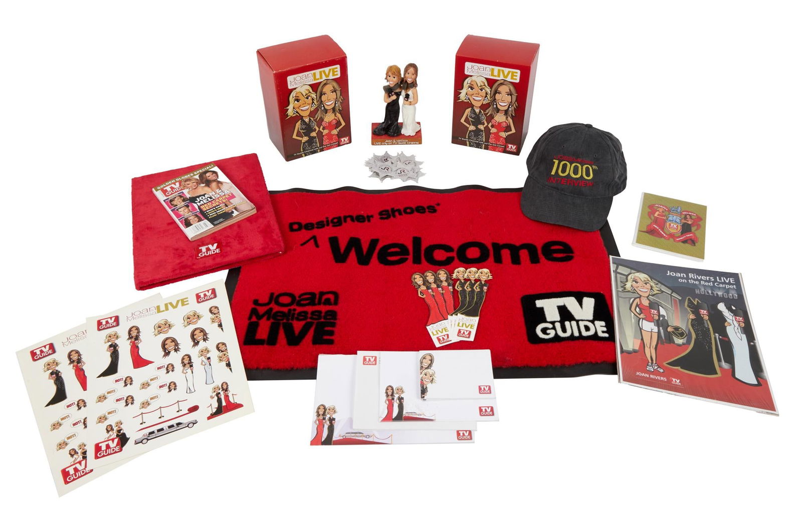 Joan Rivers | "Joan & Melissa Live" and "Fashion Police" Memorabilia Seen In "A Piece of Work" (C): A collection of memorabilia from Rivers's iconic series Fashion Police (E!, 2010-2017), which gave her an entire generation of new adoring fans; and the TV Guide Channel red carpet pre-show Joan &