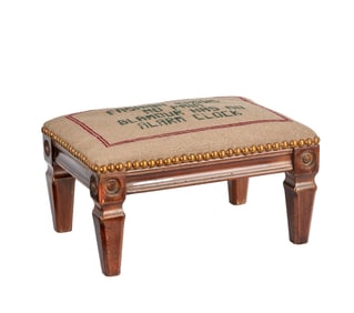 Joan Rivers | Embroidered Stool