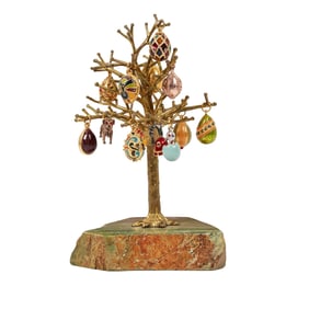 Joan Rivers | Tree with QVC Faberge Egg Trinkets