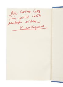 Joan Rivers | "My Promised Land" Book with Kierkegaard Quote Inscribed by Rivers