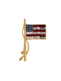 Joan Rivers | Kenneth J. Lane Flag Brooch