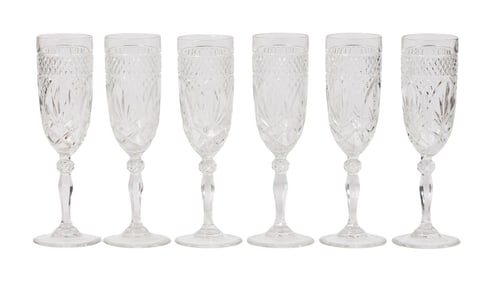 Joan Rivers | 36 Ornate Glass Champagne Flutes