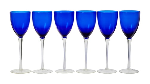 Joan Rivers | 24 Blue Wine Glasses