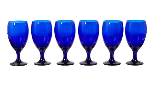 Joan Rivers | 20 Blue Wine Goblets