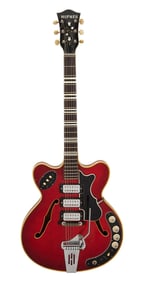 Florian Schneider | Hofner Verithin Electric Guitar, Cherry Red
