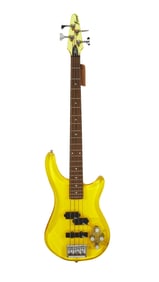 Florian Schneider | Fine Acrylic Bass Guitar, See-Thru Yellow