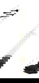 Florian Schneider | Clear Acrylic Electric Violin with Soft Case: A clear acrylic electric violin from the collection and personal studio of Florian Schneider, founding member of the highly influential electronic band Kraftwerk. Features a 12.75 inch scale (323 mm),