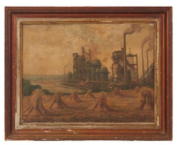 Florian Schneider | Adolf Rheinert Industrial Landscape Painting