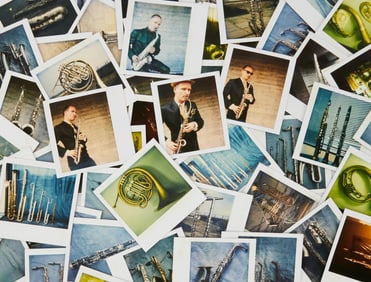 Florian Schneider | Wind and Brass Instrument Collection Polaroid Photos