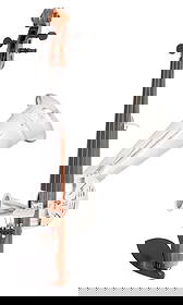 Florian Schneider | "KL" Violin Horn: A custom-made violin with metal horn attachment from the wind and brass collection of Kraftwerk multi-instrumentalist, Florian Schneider. The unusual instrument consists of wood, metal, and plastic co