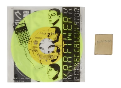 Florian Schneider | 1981 "Pocket Calculator" Japanese Promotional 45 Record Single and Robot Flicker