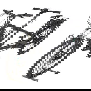 Florian Schneider | Juchem Rad and Tour Tandem Bicycle: An original Juchem Rad & Tour E-Tandem bicycle from the personal collection of Kraftwerk founding member, Florian Schneider.This bicycle features fourteen-speeds, straight top tubes, a matte