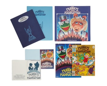 The Muppets Take Manhattan | Vinyl Record Soundtrack, Press Kit, Program, and Comic Book