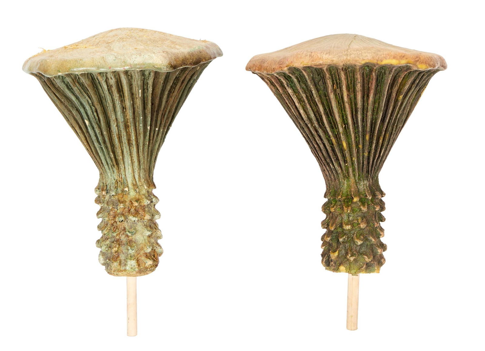 The Dark Crystal: Age of Resistance | Endless Forest Mushroom Set Dressing: Two original mushroom set dressing props from the production of the television series The Dark Crystal: Age of Resistance (Netflix, 2019). Each of the mushrooms is composed of a cast foam materia