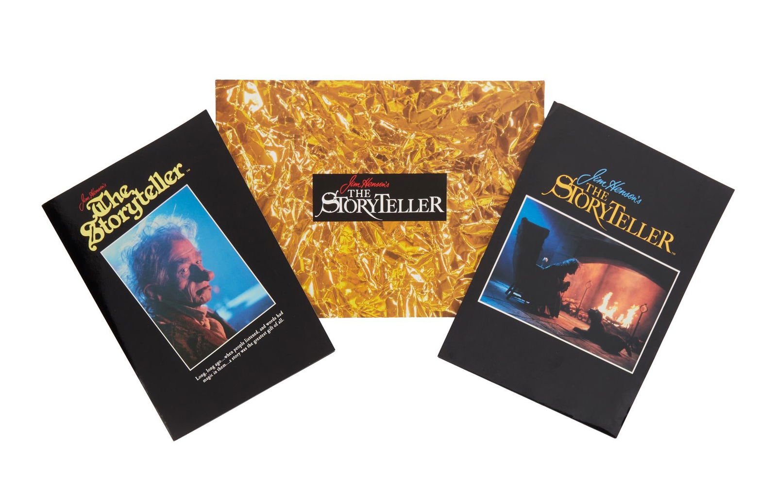 The StoryTeller | Press Kit and Ephemera: An original press kit and related ephemera from the production of the television series The StoryTeller (NBC, 1987 - 1989). Included in the press kit are black and white stills. Large