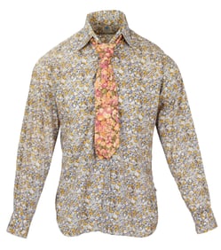 Jim Henson | Vintage Floral Shirt with Photo-Matched Tie