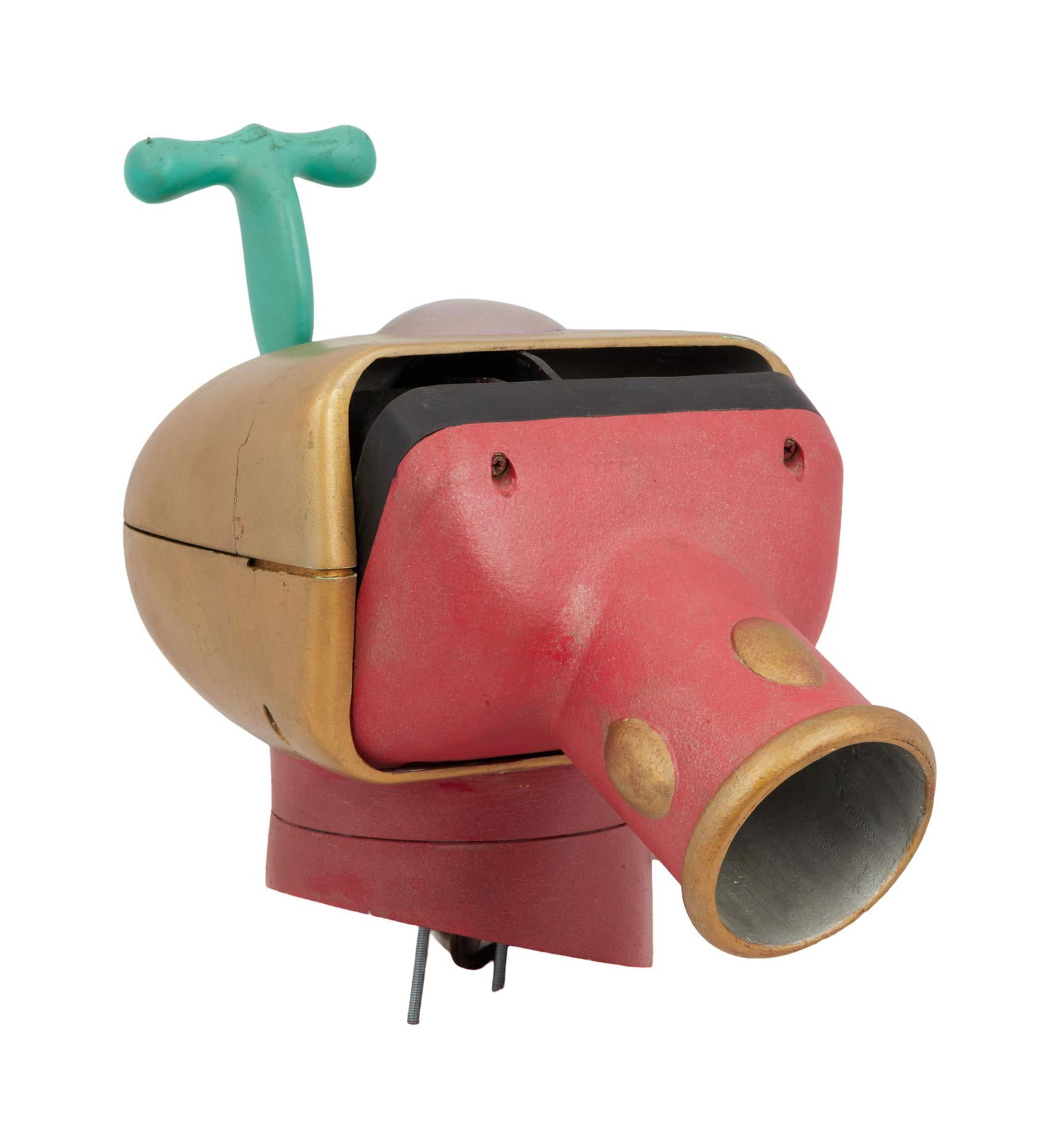 Muppets from Space | Ubergonzo - Follow Spot: An original follow spot prop as used by the Alien Leader, Ubergonzo (performed by Jerry Nelson) in the production of the film Muppets from Space (Columbia Pictures, 1999). The follow spot prop i