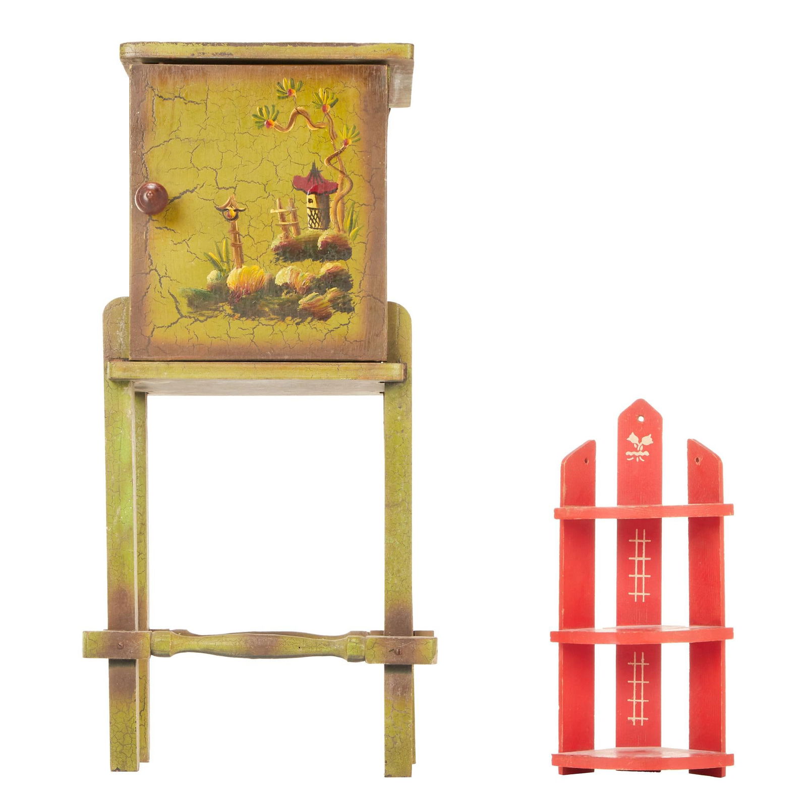 Muppets from Space | Smoking Cabinet and Corner Shelf Set Dressing: An original smoking cabinet and small corner shelf set dressing from the production of the film Muppets from Space (Columbia Pictures, 1999). This smoking cabinet makes an appearance in the livi