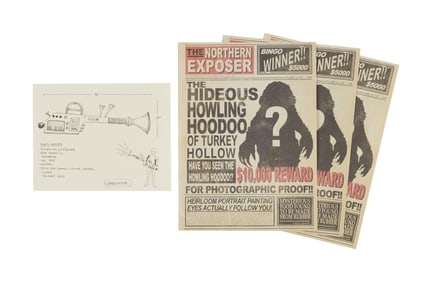 Turkey Hollow | "The Jibberator" Design Sketch and Newspapers Props
