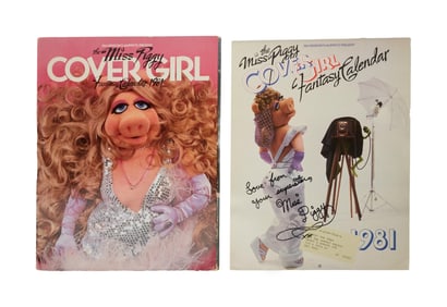 The Muppets | Miss Piggy - Signed "The Miss Piggy Cover Girl Fantasy Calendar 1981"