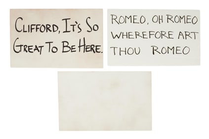 Muppets Tonight | Cue Cards and "Knobel's Yeast Choice" Sack Props