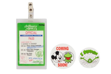 The Muppets | Muppet*Vision 3D Commemorative VIP Guest Pass with Buttons