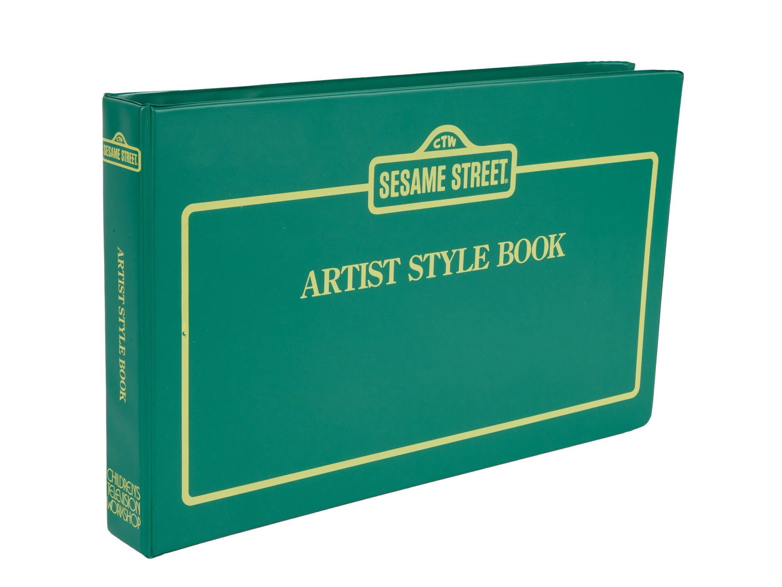 Sesame Street | Style Guide Binder: An original artist style book from the production of the television series Sesame Street (Sesame Workshop, 1969 - Present). This style guide binder, featuring the date of 1988, is three-hole-pun