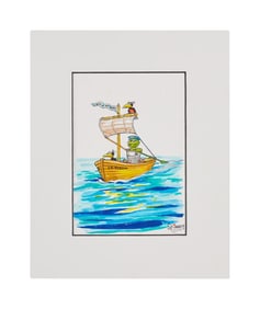 Caroll Spinney | "S.S. Scram" Original Artwork featuring Oscar the Grouch