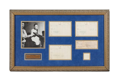 Elvis Presley | 1956 Hotel Receipt Display
