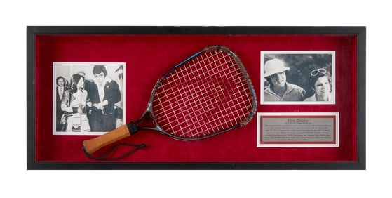 Elvis Presley | 1970s Used Racquetball Racquet Display