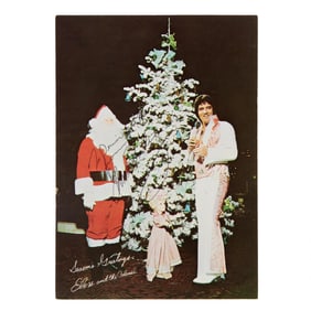Elvis Presley | Signed 1975 Holiday Card