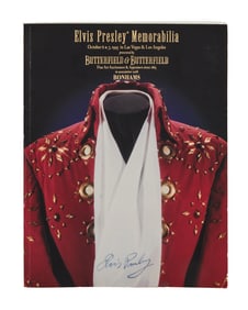 Elvis Presley | 1995 Auction Catalogue from the Noted "Elvis Presley Memorabilia" Sale