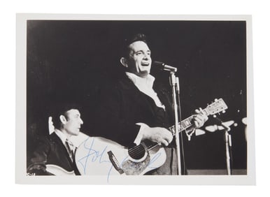 Johnny Cash | 1960s Signed Photo