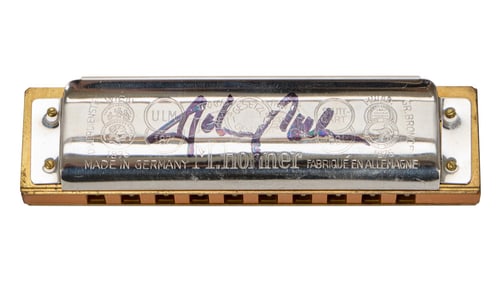 Johnny Cash | Played and Signed Hohner Harmonica
