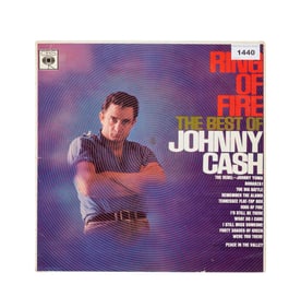 Johnny Cash | Signed "Ring of Fire: The Best of Johnny Cash" Record Album